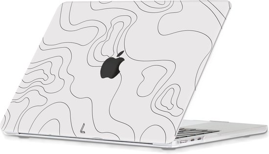 Lunso - MacBook Air 13 pouces M2 (2022) - pochette - Land Lines