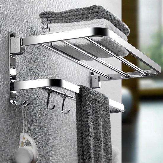 Zwarte handdoekhouder 30 45 60 cm voor industriële badkamer Tokio