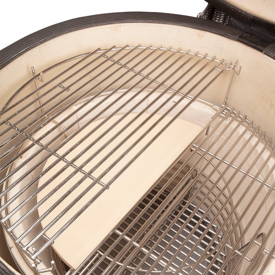 Yakiniku - BBQ Kamado 19 Inch Large met Onderstel en Zijtafels Pro Set - Keramiek - Zwart van Yakiniku — afbeelding 4