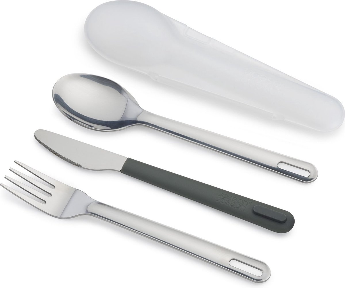 Joseph Joseph - Go Eat Bestekset RVS - Roestvast Staal - Grijs