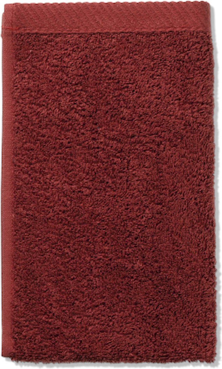 Gastendoek, Set van 3 Stuks, 30 x 50 cm, Roest Rood, Katoen - Kela | Ladessa