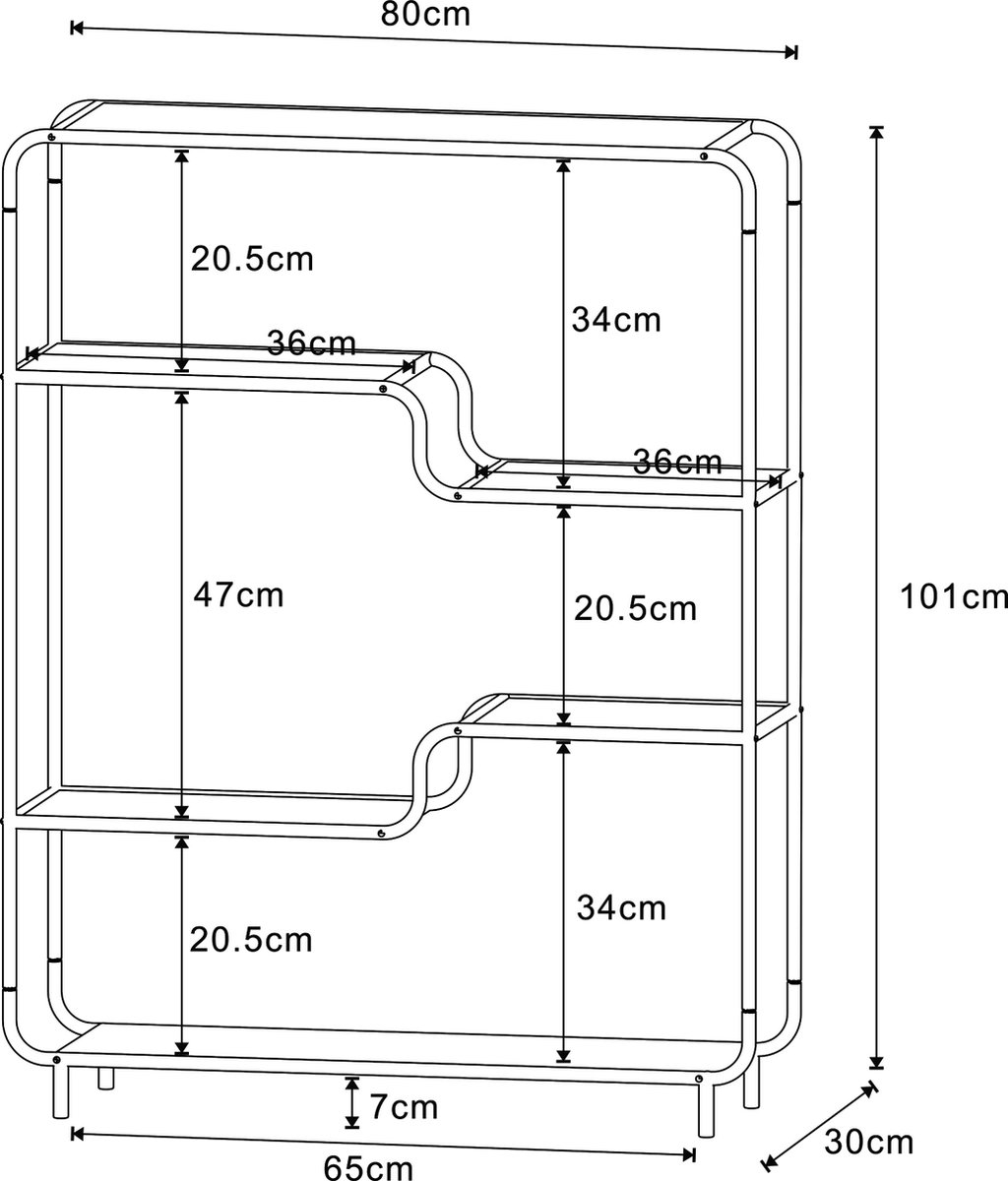 Eiken kast rustiek: 2-deurs, 2 planken, lamellenfront (80x40x140cm) - Bohemian Eiken kast rustiek: 2-deurs, 2 planken, lamellenfront (80x40x140cm) - Bohemian
