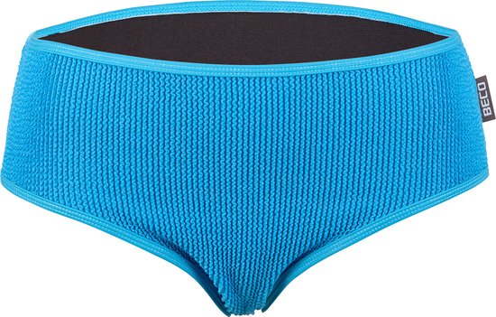 BECO crinkle bikini broekje - turquoise - maat 36