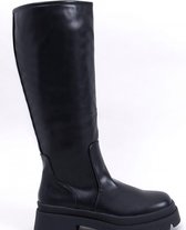 Zwarte Stoere Jackboots Laars