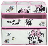 Arditex Opbergrek Minnie Mouse 62 X 30 Cm Hout Wit/roze 7-delig