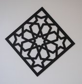 Geometrische wandpaneel type 16 - unieke wanddecoratie - 40 x 40 cm