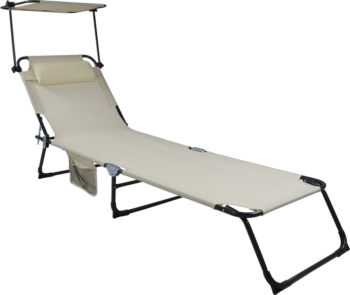 VCM grijze rotan ligstoelen set van 2, ligstoel, ligbed, tuinligstoelen, opvouwbare strandligstoel, verstelbare ligstoel, zonnebed, opvouwbare ligstoel met gezichtsopening, draagbare strandligstoel, ligstoel met kussen