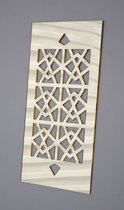 WS-13 wandpaneel decoratie - unieke wanddecoratie - spiegelacrylaat - 50 x 25 cm