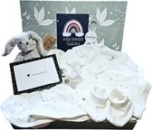 Hourra Enceinte XL coffret cadeau unisexe - cadeau pour future maman - paquet de soins de grossesse - cadeau bébé mère - coffret cadeau bébé vêtements unisexe - cadeau 10 en 1
