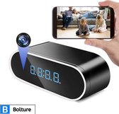 Mini Spycam Klok - Verborgen Spionage Camera - Spy Cam met Wifi en App - Beveiligingscamera Draadloos - Inclusief Oplader