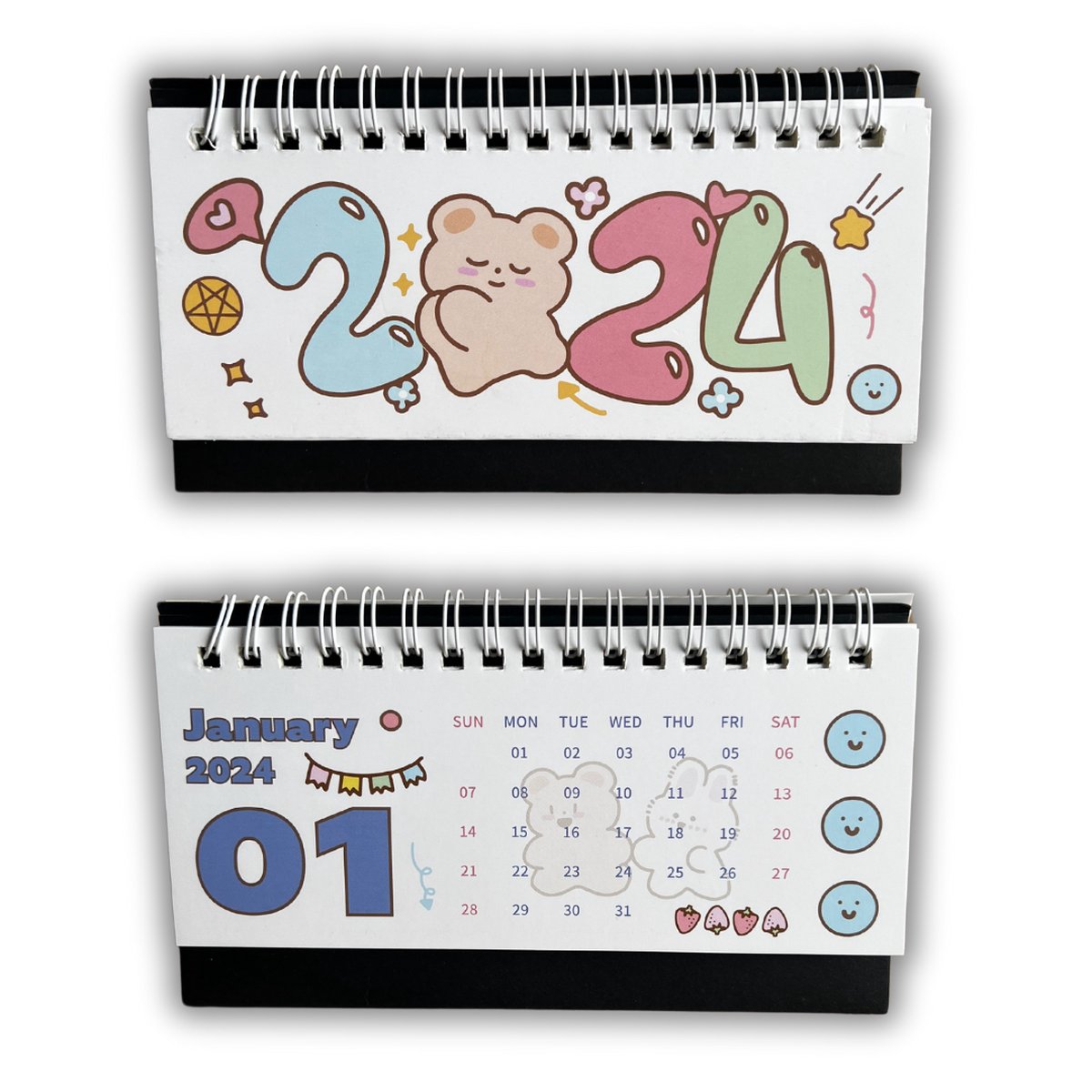 Bureaukalender 2024 - Maandkalender - Cute - Aesthetic