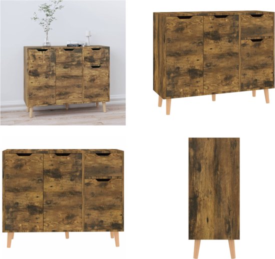 VidaXL Dressoir 70x40x73,5 cm spaanplaat sonoma eikenkleurig - Kantoormeubelen Plus
