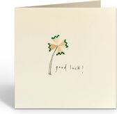 The Card Company - Wenskaart 'Good Luck' (Dubbel)