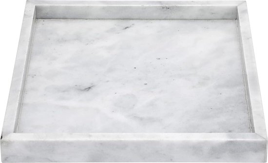 Marmeren Dienblad voor Sieradenopslag en Decoratie - Grijs 25cm marble tray