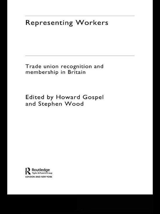 The Future of Trade Unions in Britain - Representing Workers - cover