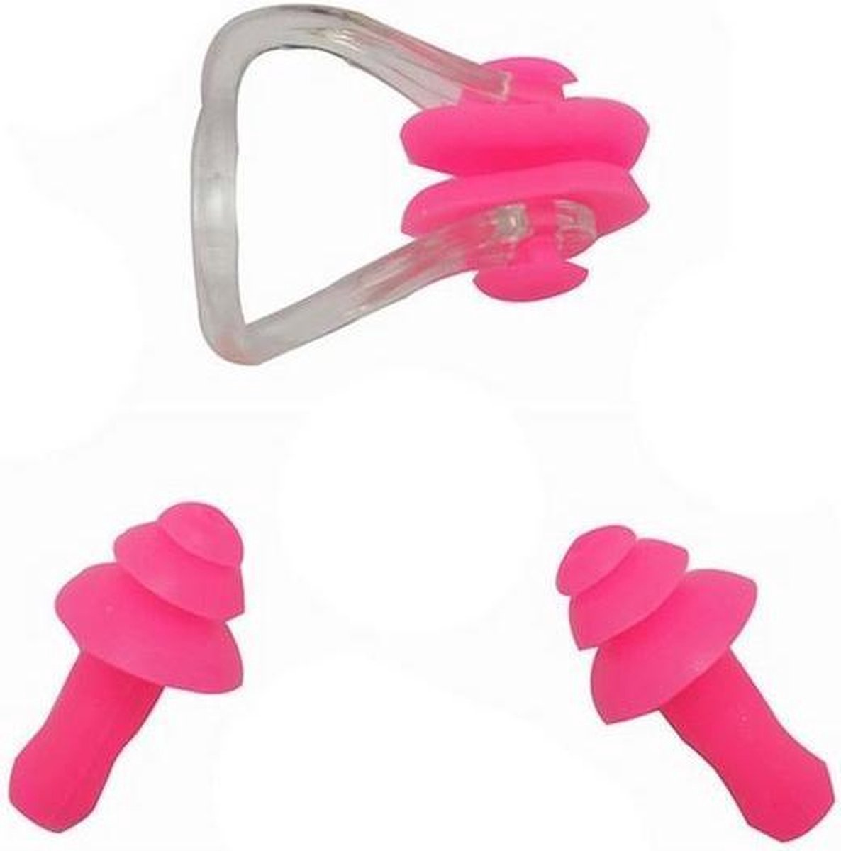 Goedkoopste New Age Devi - Ontdek de ultieme zwemervaring met onze Roze One Size zwemoordoppen en neusklem - voor een zorgeloze duik!
