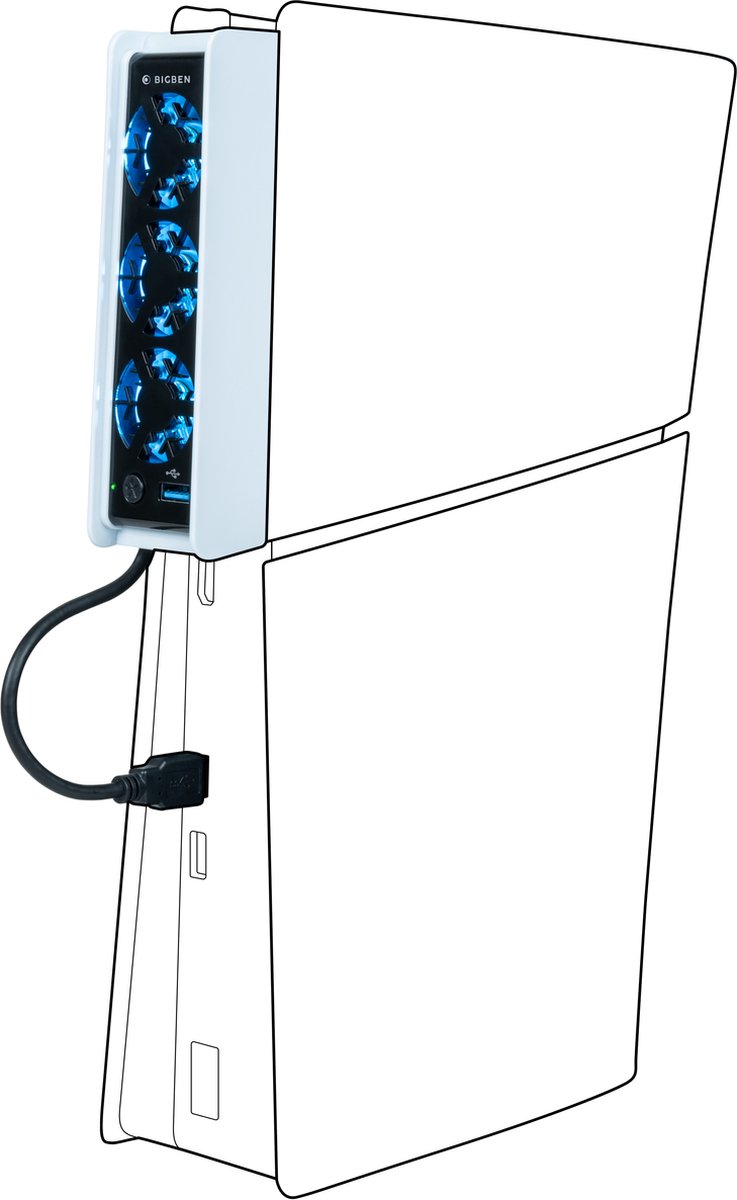 Nacon - PS5 Slim USB Console Cooling Fan met LED thumbnail 5