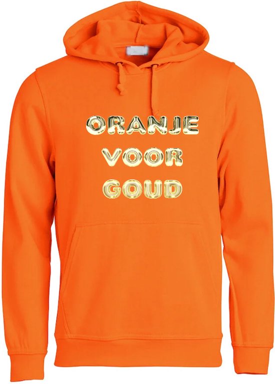 Oranje voor Goud Oranje Hoodie | Nederlands Elftal | EK Duitsland 2024 | Voetbal | Unisex | Trui | Sweater | Hoodie | Capuchon