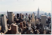 Muurdecoratie Amerika - New York - USA - 180x120 cm - Tuinposter - Tuindoek - Buitenposter