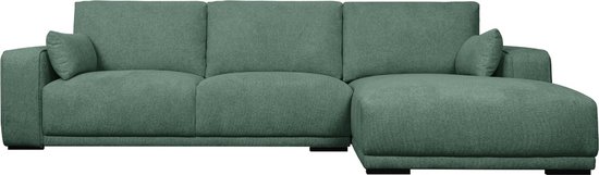 Canapé Lounge Droit Tissu Vert - 305x105x85cm - Profondeur d'assise 64cm - Giga Meubel