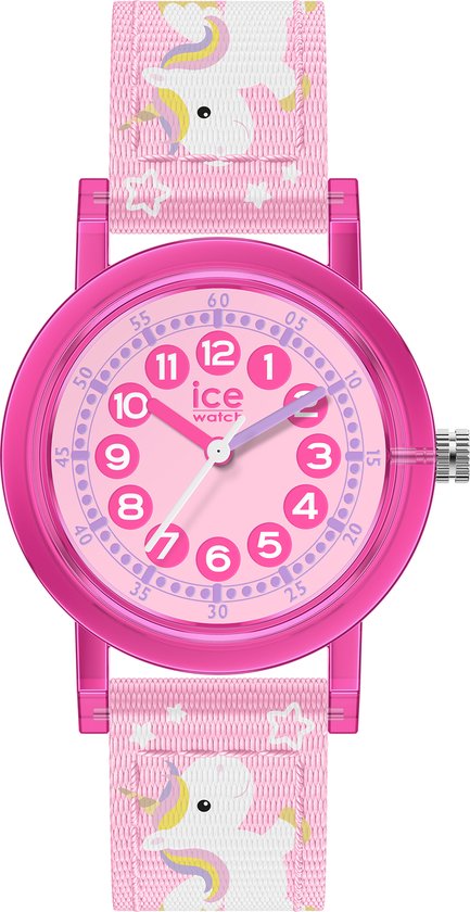 Ice Watch ICE learning - Pink unicorn 022691 Horloge - Textiel - Roze - Ø 32 mm