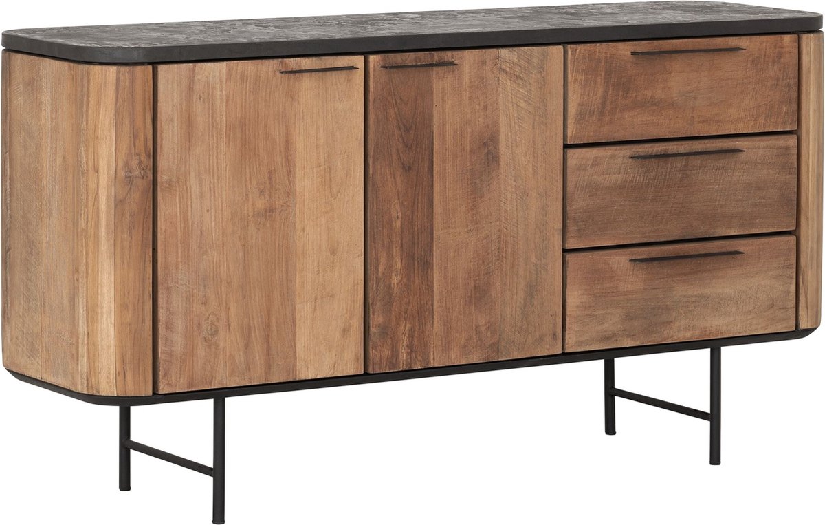 DTP home Soho dressoir teakhout & mortex - 160x45x85 cm