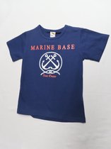 Dirkje - T shirt korte mouwen - Jongens - Marine Base - 3 jaar 98