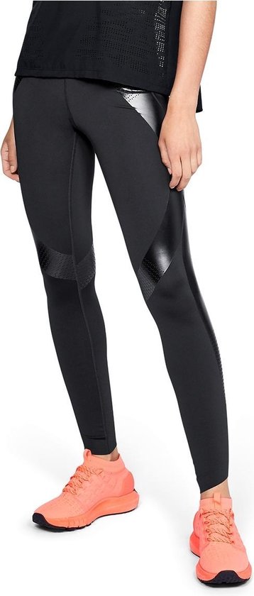 Under Armour - Superbase Powerprint Legging - Zwarte Tights met Sporttape -  XS - Zwart | bol.com