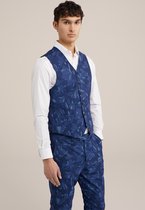 WE Fashion Heren slim fit gilet met dessin