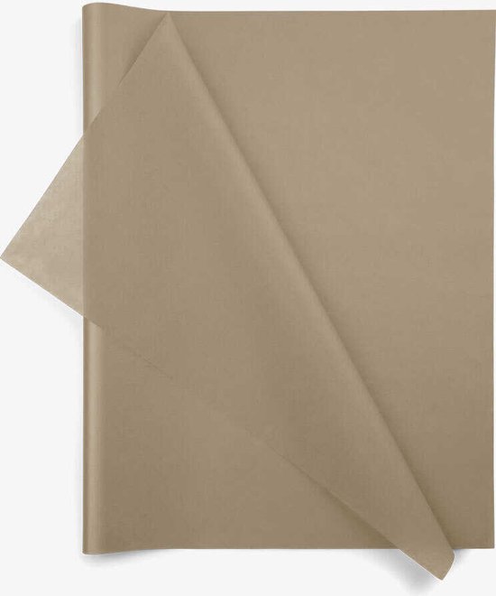 Foto: Zijdepapier grijs taupe 50 x 76 cm 18gr 100 stuks vloeipapier grijs bruin