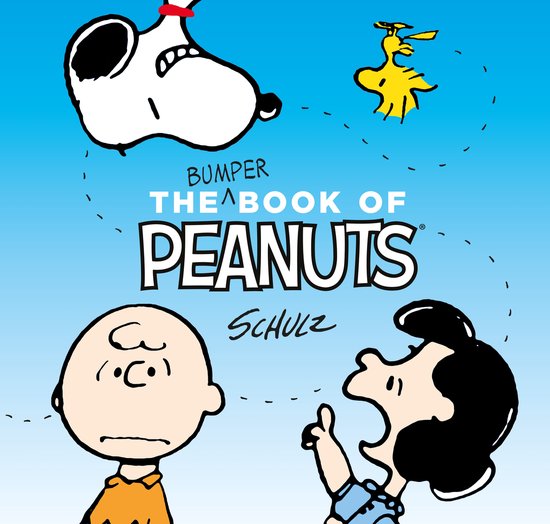Titre : Bumper the Book of Peanuts, par Schulz. Avec Snoopy, Woodstock, Charlie Brown et Lucy.