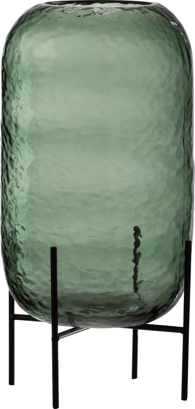 J-Line vase Rond Irregulier - verre - vert - large