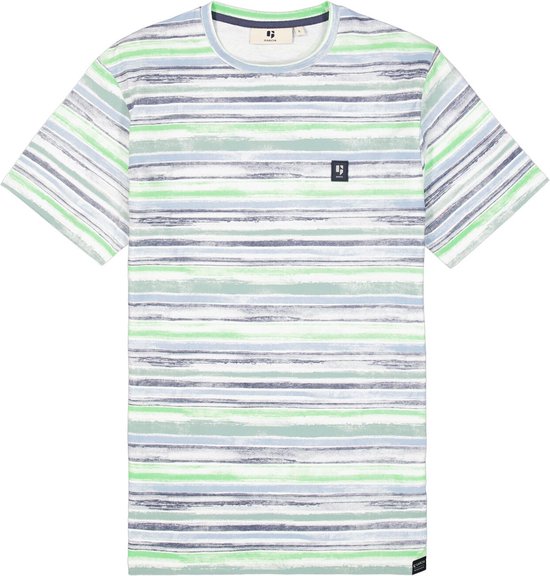 Garcia T-shirt T Shirt Met Streep Patroon R41206 9832 Bright Apple Mannen Maat - L