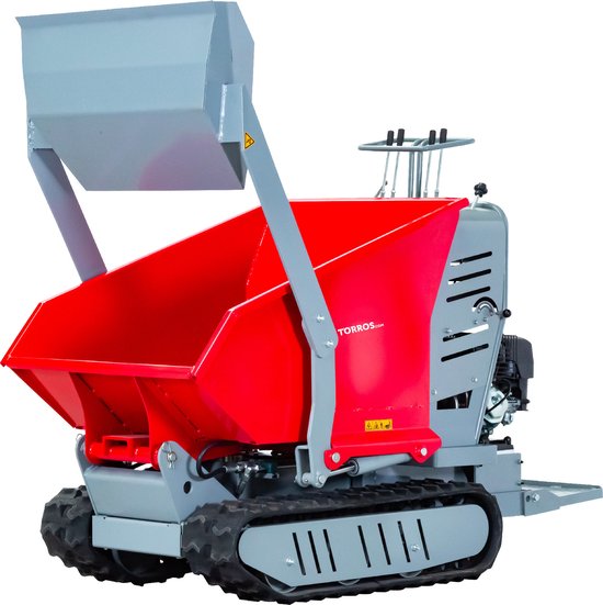 Hydrostatische mini rupsdumper met schop 80kg kipbak 500kg 9pk elektrische start Torros HRD500HSE — afbeelding 5