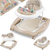 Looprekje Baby - Baby Walker - Loopwagen - Loopstoel - Baby Jumper Speelgoed - Bruin