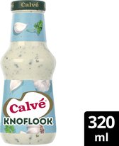 CalvÃ© Saus - Knoflook - lekker bij al je snacks, de barbecue of bij het gourmetten - 6 x 320 ml