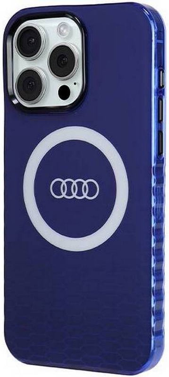 Audi IML Big Logo Back Case (MagSafe Compatible) - Geschikt voor Apple iPhone 15 Pro Max (6.7