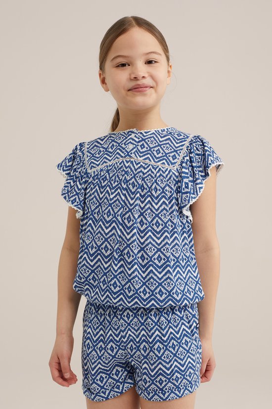 WE Fashion Meisjes blouse met dessin