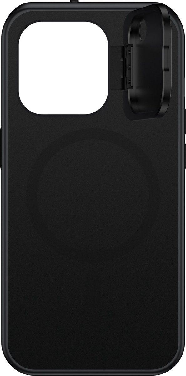 Valenta x Spy-Fy - iPhone 15 Pro Max Hoesje met Camera Covers aan Voor- én Achterkant | Beschermt je Privacy en je Camera’s | Valenta Privacy Case Zwart