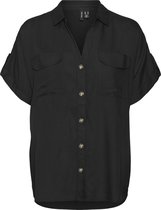 Vero Moda T-shirt Vmbumpy S/s Chemise Wvn Ga Noos 10310139 Noir Taille Femme - XL