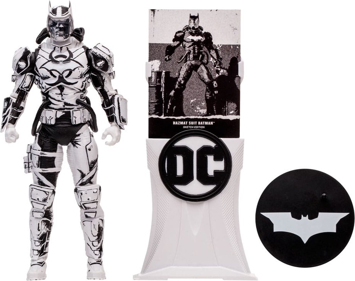 DC Multiverse Action Figure Hazmat Suit Batman (Line Art) (Gold Label) 18 cm