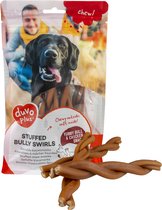 Duvoplus - Hondensnack - Hond - Chew! Gevulde Bully Swirls 15cm - 7pcs - 231g Bruin - 7st