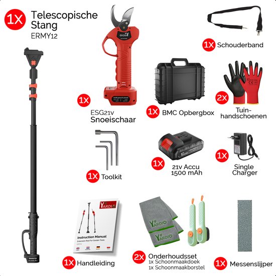 ELEM GARDEN - 7,2V Lithium oplaadbare snoeischaar met batterij ELEM GARDEN - 7,2V Lithium oplaadbare snoeischaar met batterij