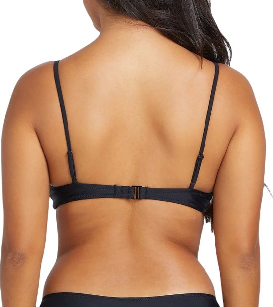 Volcom Simply Solid Crop Bikini Top - Black