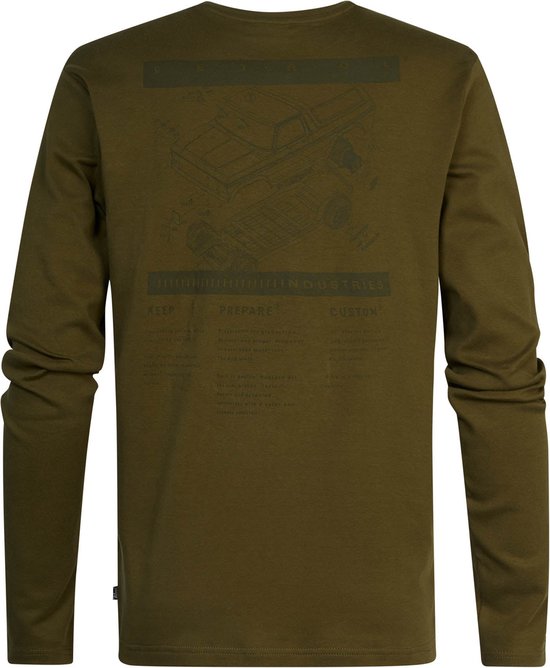Petrol - Heren Shirt - M-3030-TLR663 - 6157 Dark Moss