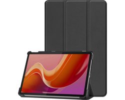 Hoesje - Geschikt voor Lenovo Tab M11 (11 inch) - Dun & Stevig - Trifold Bookcase - Hard Cover - Hardcover Book Case - Tablet Hoes - Zwart