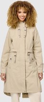 Navahoo Silberperle Dames Lichtgewicht Lente Jas - Beige - XL