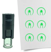 CombiCraft Stempel Nagels 10mm rond - groene inkt