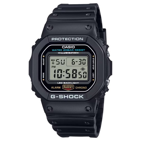 Casio G-Shock DW-5600UE-1ER Horloge - Kunststof - Zwart - Ø 38 mm