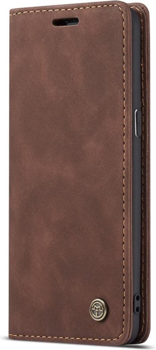 CaseMe Book Case - Geschikt voor Samsung Galaxy S8 Hoesje - Donkerbruin